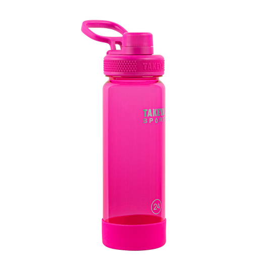 tritan-sport-water-bottle-with-spout-lid-e7 51671-TKS-Tritan-Spout-24-PinkSweep-frontangle.png