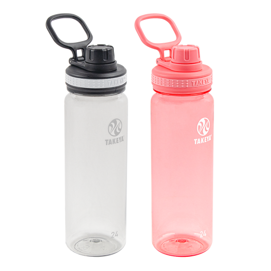 tritan-water-bottle-bundle-with-spout-lid-2-pack-d7 51689-Tritan-Spout-24-2pk-Clear-FlutterPink-angle_2e2a67e8-7240-4517-90e1-85605eacf4b2.png