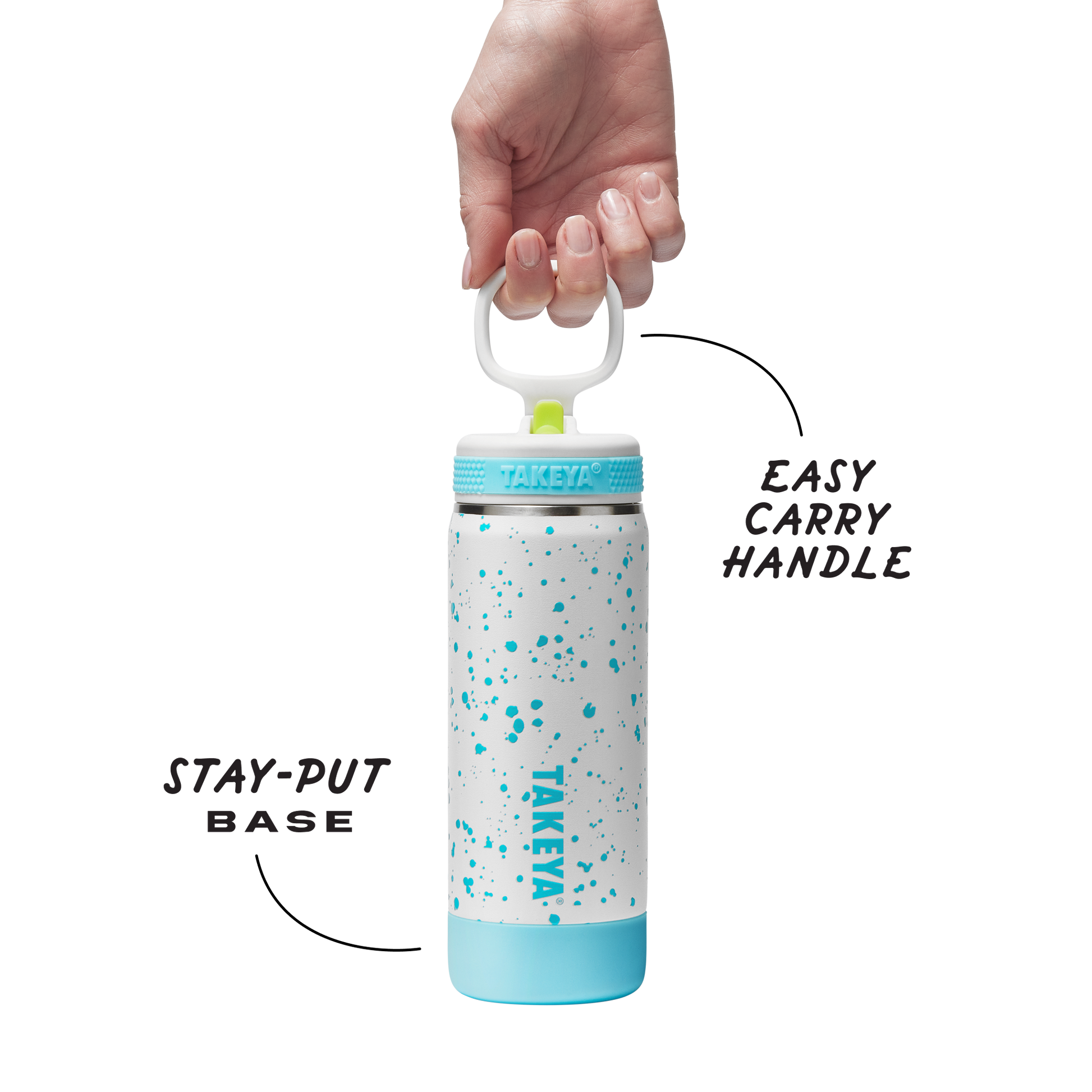 glow-in-the-dark-sport-kids-water-bottle-confetti-with-straw-lid-x5 TKS_SP25_CoreKidsGIDConfetti_StwBtl_CloudGlow_18oz_51368_v3_sRGB-Callout.png